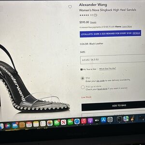 Alexander Wang Black Nova Slingback Heels